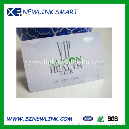 plastic privilege membership card